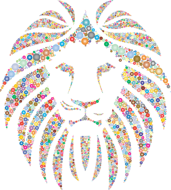 Free Lion Body Jewelry Line Symmetry Clipart Clipart Transparent Background