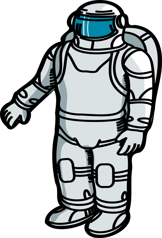 Free Astronaut Clothing Black And White Joint Clipart Clipart Transparent Background