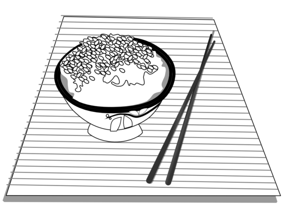 Free Rice Black And White Text Diagram Clipart Clipart Transparent Background