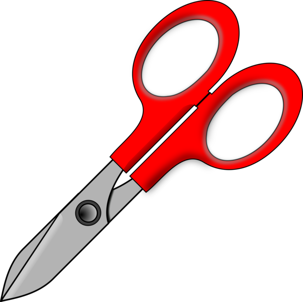 Free School Scissors Line Hair Shear Clipart Clipart Transparent Background