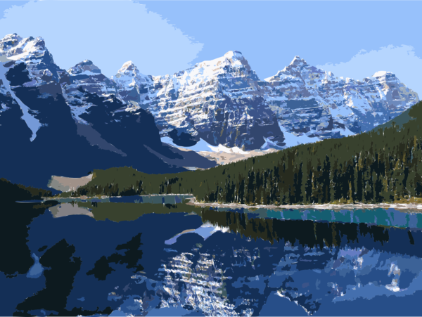 Free Water Nature Reflection Mountainous Landforms Clipart Clipart Transparent Background