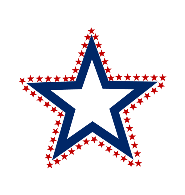 Free Memorial Day Line Star Area Clipart Clipart Transparent Background