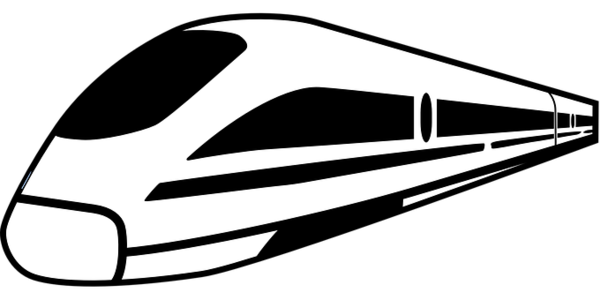 Free Train Black And White Line Angle Clipart Clipart Transparent Background