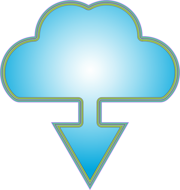 Free Cloud Heart Line Symbol Clipart Clipart Transparent Background