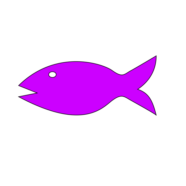 Free Summer Fish Violet Line Clipart Clipart Transparent Background