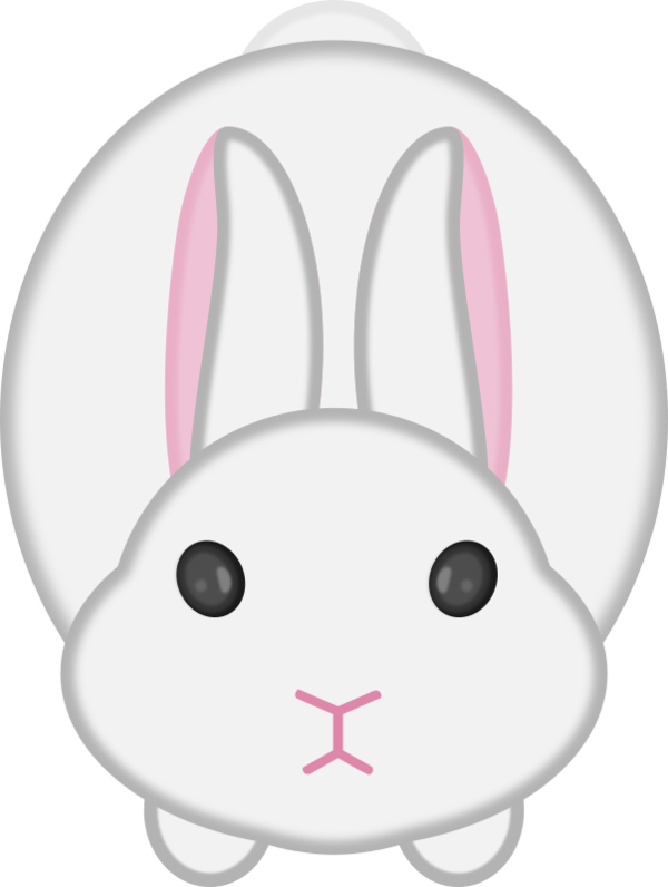 Free Rabbit Rabbit Nose Head Clipart Clipart Transparent Background