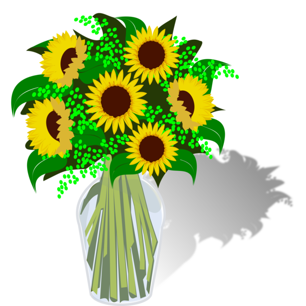 Free Sunflower Flower Sunflower Cut Flowers Clipart Clipart Transparent Background