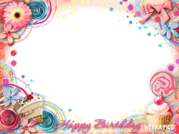 Free Birthday Text Circle Confectionery Clipart Clipart Transparent Background