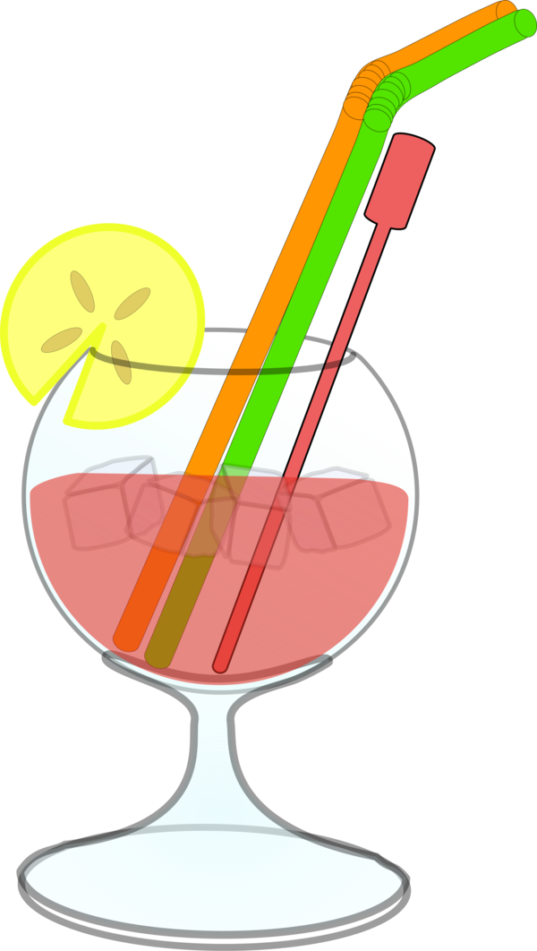 Free Cocktail Line Drinkware Clipart Clipart Transparent Background