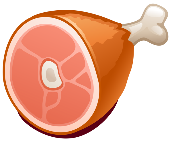 Free Meat Peach Food Clipart Clipart Transparent Background