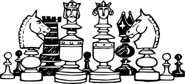 Free Queen Games Black And White Recreation Clipart Clipart Transparent Background