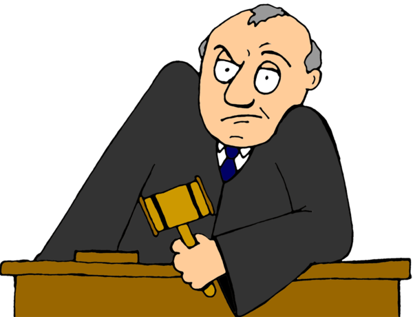 Free Judge Cartoon Male Communication Clipart Clipart Transparent Background