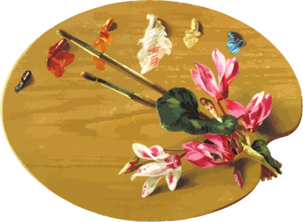 Free Painter Flora Flower Leaf Clipart Clipart Transparent Background
