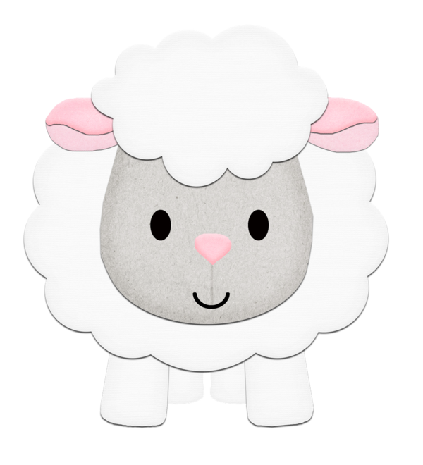 Free Sheep Nose Cartoon Head Clipart Clipart Transparent Background