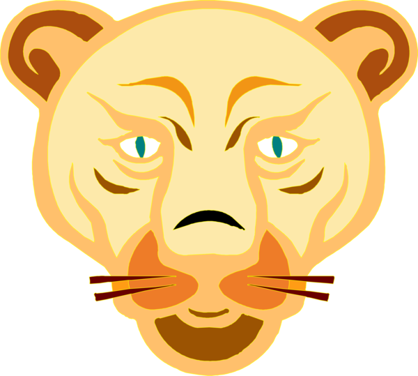 Free Lion Face Hair Nose Clipart Clipart Transparent Background