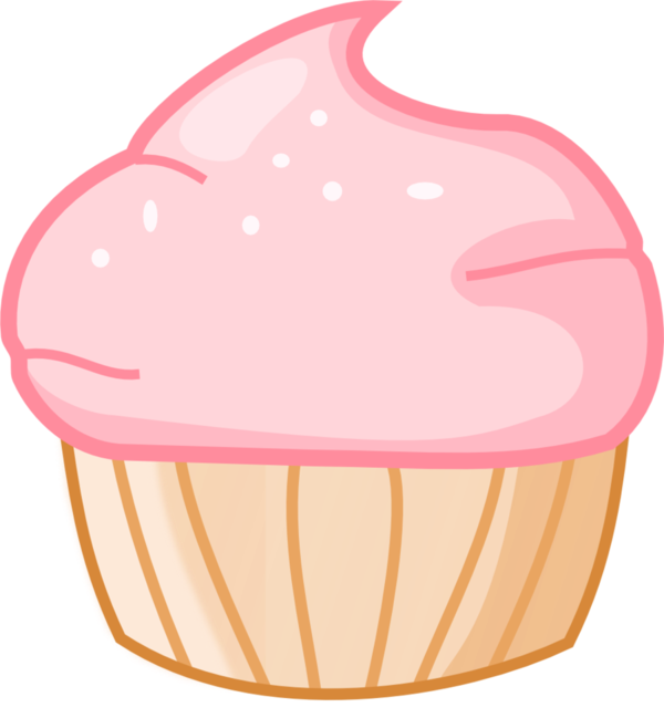 Free Cake Food Baking Cup Peach Clipart Clipart Transparent Background