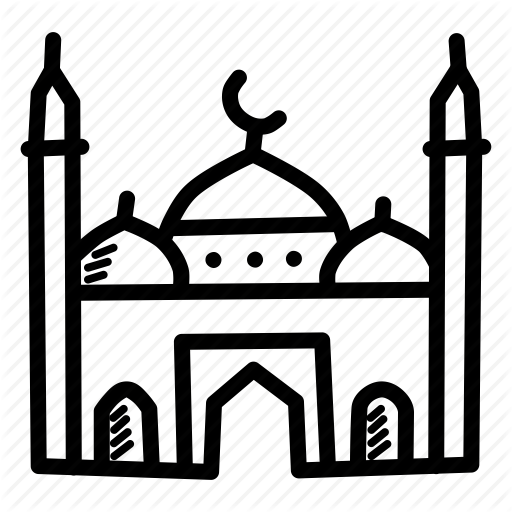 Free Muslim Black And White Line Area Clipart Clipart Transparent Background