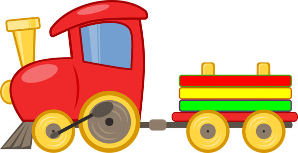 Free Train Vehicle Toy Transport Clipart Clipart Transparent Background
