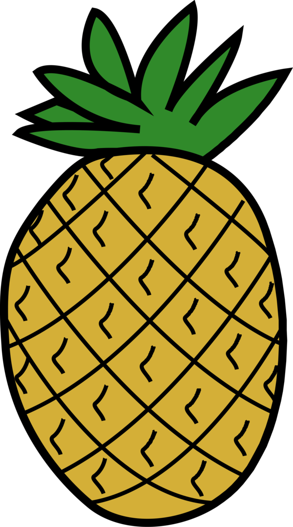 Free Tree Ananas Food Fruit Clipart Clipart Transparent Background