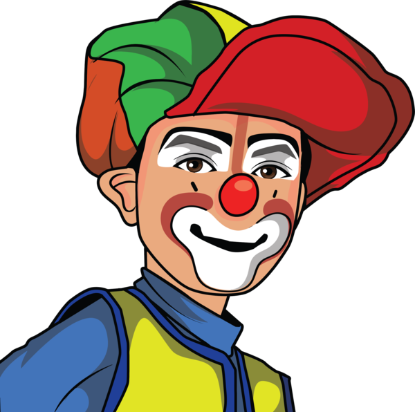 Free Clown Facial Expression Nose Clown Clipart Clipart Transparent Background
