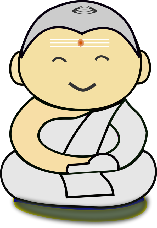 Free Buddhist Facial Expression Smile Emotion Clipart Clipart Transparent Background