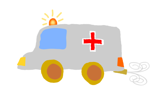 Free Ambulance Vehicle Symbol Clipart Clipart Transparent Background