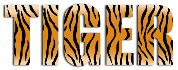 Free Leopard Text Line Tiger Clipart Clipart Transparent Background