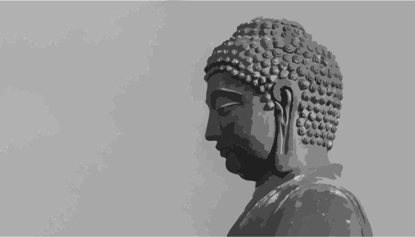 Free Buddhist Black And White Head History Clipart Clipart Transparent Background