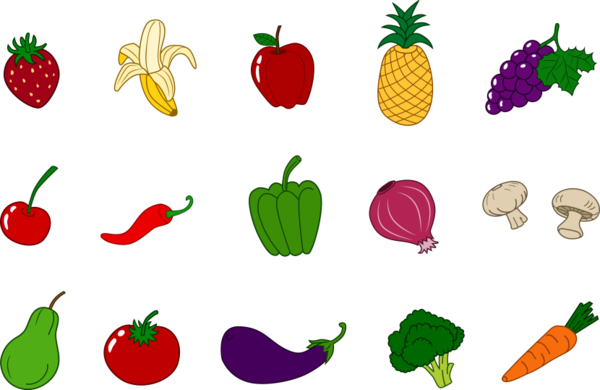 Free Vegetable Natural Foods Vegetable Fruit Clipart Clipart Transparent Background