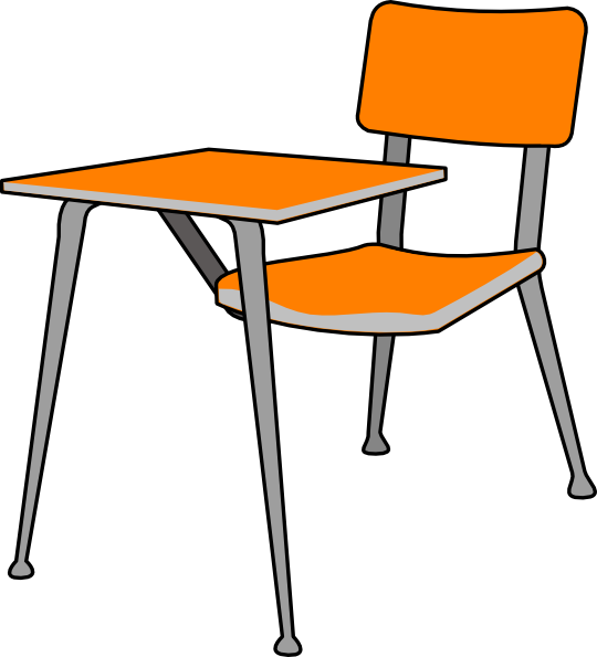 Free School Furniture Table Chair Clipart Clipart Transparent Background