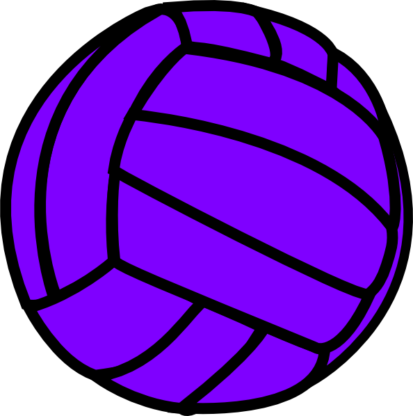 Free Volleyball Ball Violet Circle Clipart Clipart Transparent Background