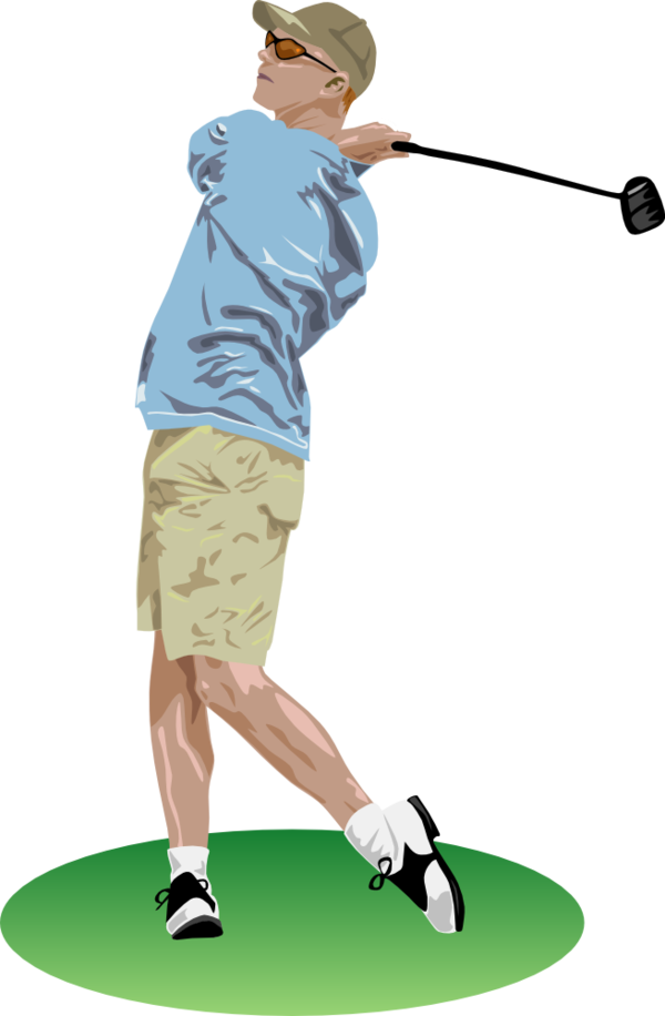 Free School Standing Golfer Joint Clipart Clipart Transparent Background