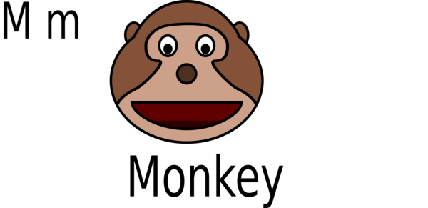 Free Monkey Face Facial Expression Text Clipart Clipart Transparent Background
