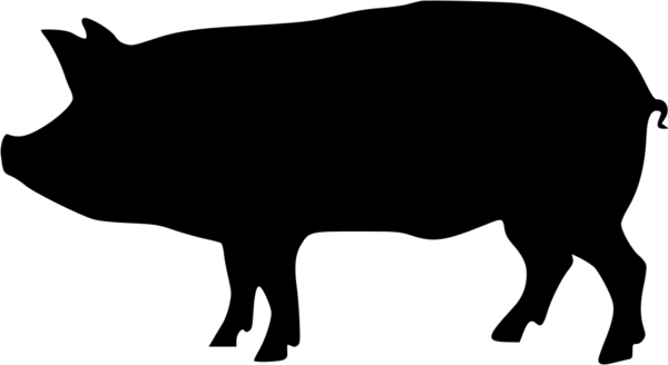 Free Pig Black And White Pig Snout Clipart Clipart Transparent Background