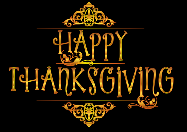 Free Thanksgiving Text Logo Clipart Clipart Transparent Background