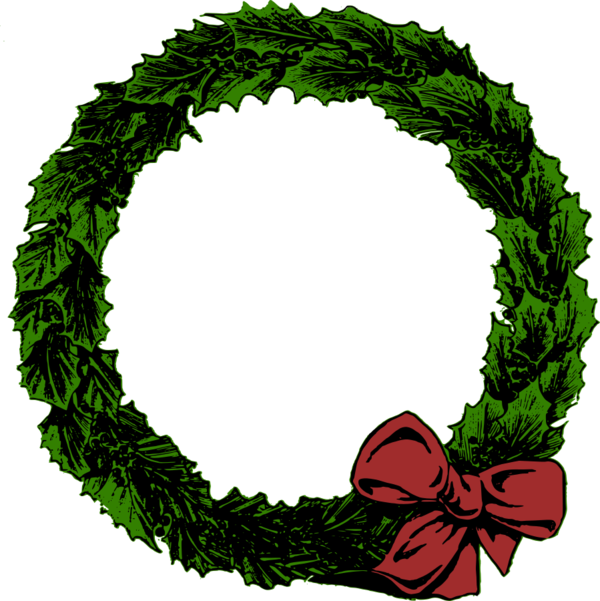 Free Family Wreath Leaf Christmas Decoration Clipart Clipart Transparent Background