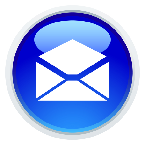 Free Email Icon Circle Electric Blue Line Clipart Clipart Transparent Background