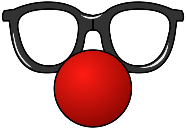 Free Clown Eyewear Glasses Goggles Clipart Clipart Transparent Background
