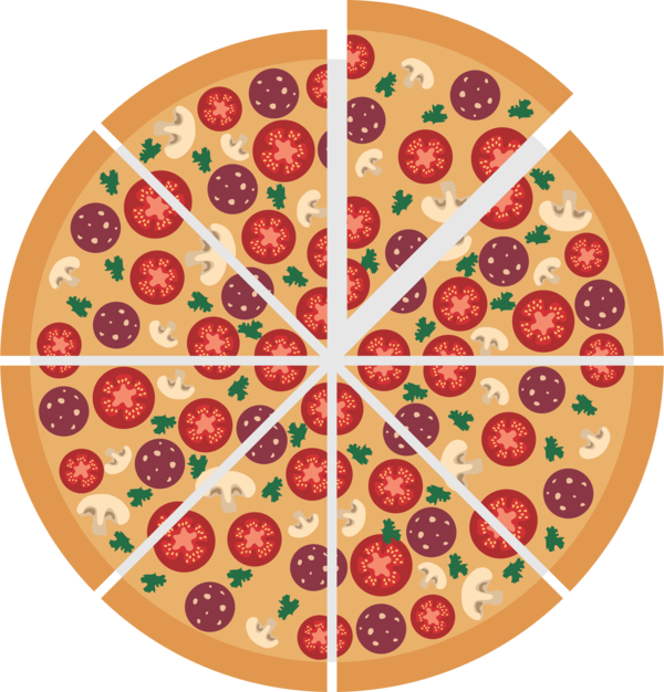 Free Pizza Food Pepperoni Christmas Ornament Clipart Clipart Transparent Background