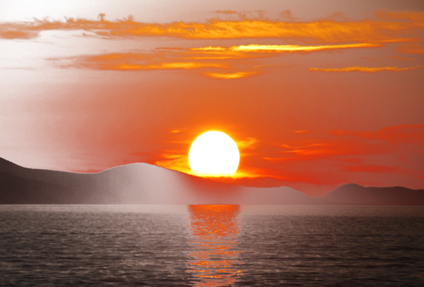 Free Ocean Horizon Sunrise Sun Clipart Clipart Transparent Background