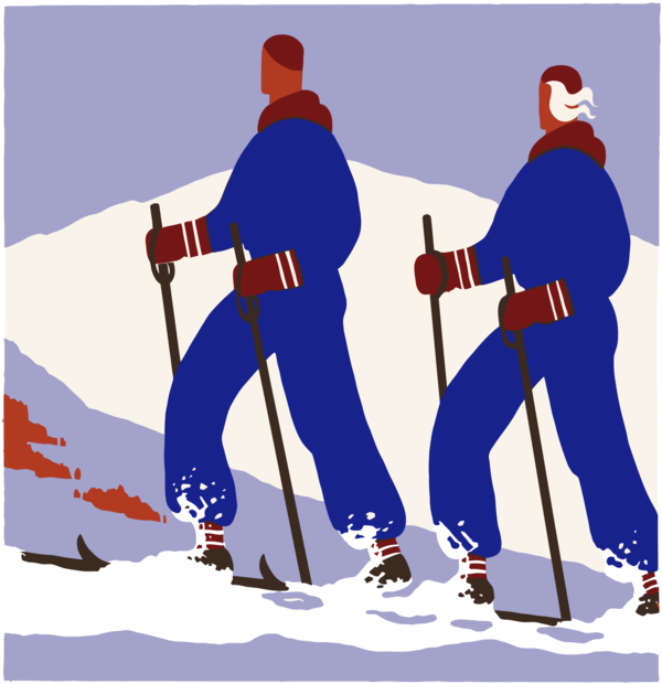 Free Winter Ski Pole Footwear Ski Equipment Clipart Clipart Transparent Background