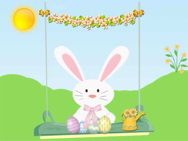 Free Rabbit Rabbit Easter Easter Bunny Clipart Clipart Transparent Background