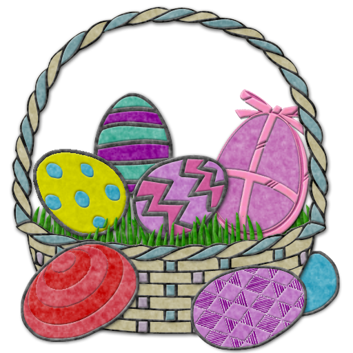 Free Easter Easter Egg Basket Flower Clipart Clipart Transparent Background