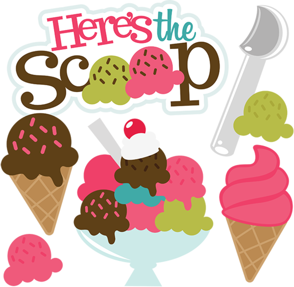 Free Dessert Food Text Ice Cream Cone Clipart Clipart Transparent Background