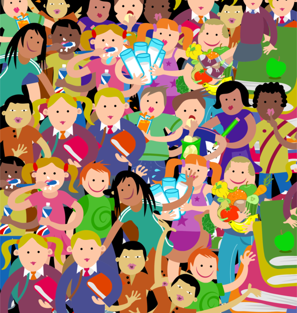 Free Child People Social Group Cartoon Clipart Clipart Transparent Background