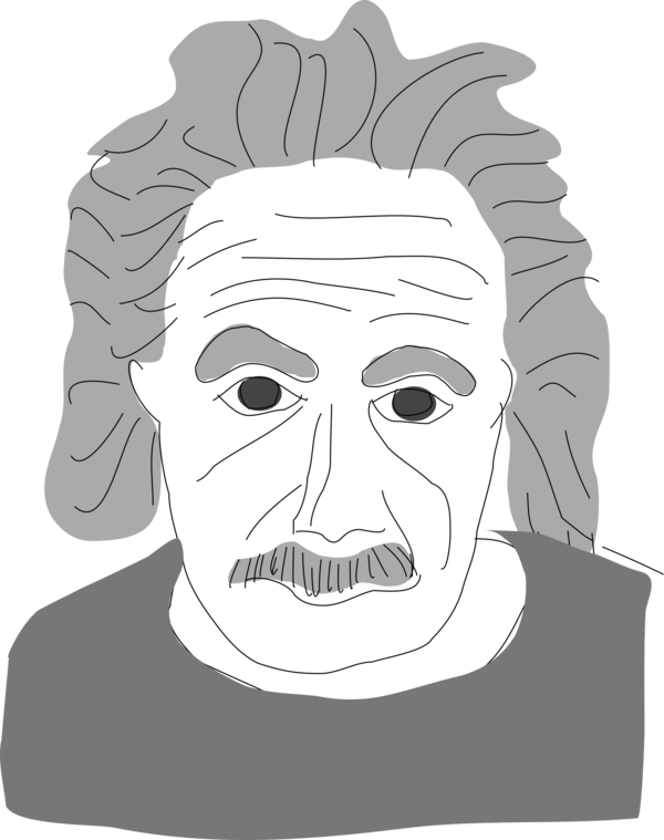 Free Scientist Face Facial Expression Black And White Clipart Clipart Transparent Background