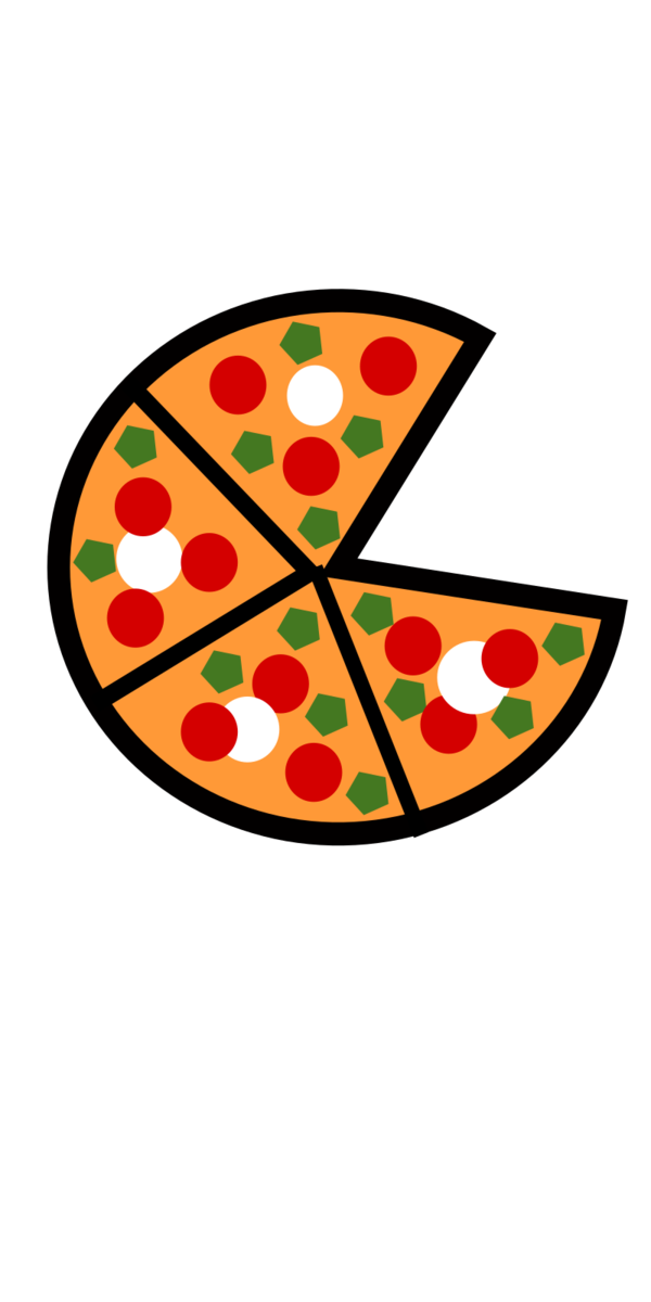 Free Pizza Line Food Symbol Clipart Clipart Transparent Background