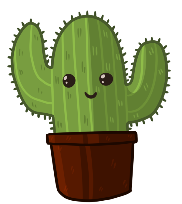Free Cactus Plant Cactus Flowerpot Clipart Clipart Transparent Background