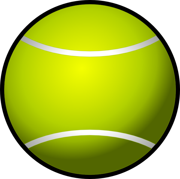 Free Tennis Ball Sphere Circle Clipart Clipart Transparent Background