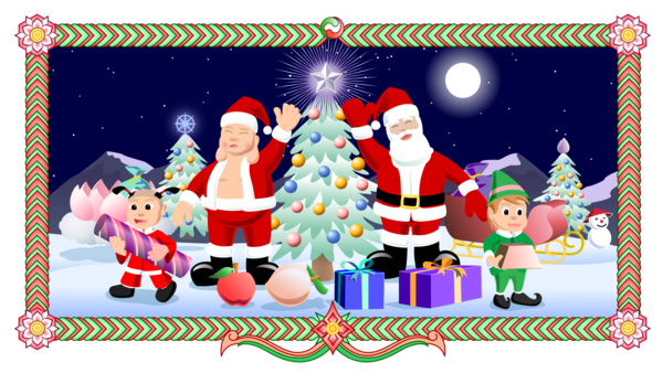 Free Christmas Christmas Cartoon Santa Claus Clipart Clipart Transparent Background